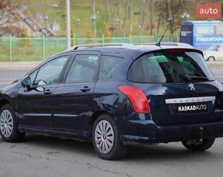 Синий Пежо 308, объемом двигателя 1.6 л и пробегом 250 тыс. км за 6000 $, фото 3 на Automoto.ua