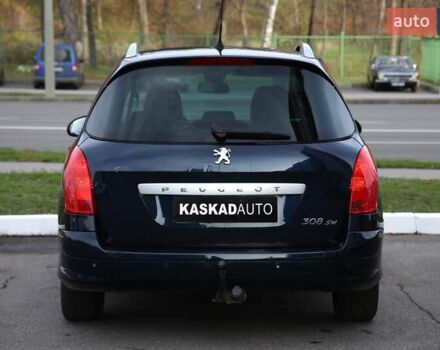 Синий Пежо 308, объемом двигателя 1.6 л и пробегом 250 тыс. км за 6000 $, фото 4 на Automoto.ua