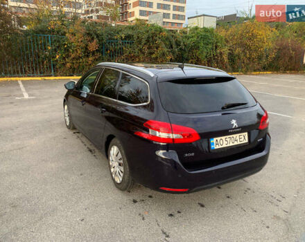 Синий Пежо 308, объемом двигателя 1.56 л и пробегом 236 тыс. км за 7900 $, фото 6 на Automoto.ua