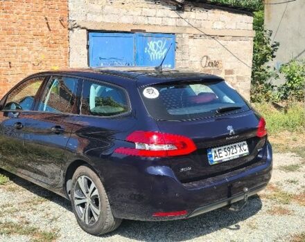Синий Пежо 308, объемом двигателя 1.6 л и пробегом 314 тыс. км за 9500 $, фото 1 на Automoto.ua