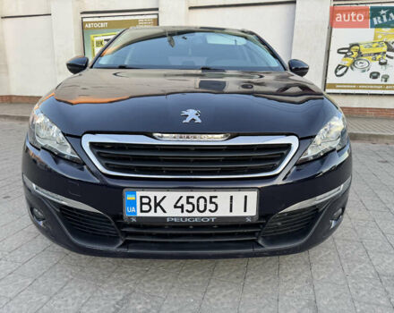 Синий Пежо 308, объемом двигателя 1.56 л и пробегом 193 тыс. км за 11500 $, фото 1 на Automoto.ua