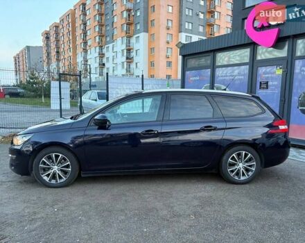 Синий Пежо 308, объемом двигателя 1.56 л и пробегом 272 тыс. км за 9000 $, фото 7 на Automoto.ua