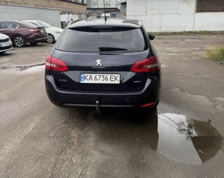 Синий Пежо 308, объемом двигателя 1.6 л и пробегом 240 тыс. км за 6200 $, фото 1 на Automoto.ua