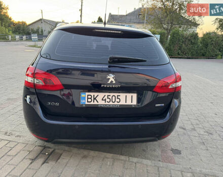 Синий Пежо 308, объемом двигателя 1.56 л и пробегом 193 тыс. км за 11500 $, фото 6 на Automoto.ua