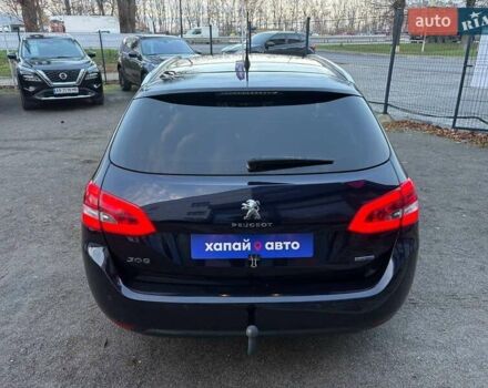 Синий Пежо 308, объемом двигателя 1.56 л и пробегом 272 тыс. км за 9000 $, фото 5 на Automoto.ua