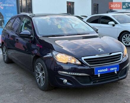 Синий Пежо 308, объемом двигателя 1.56 л и пробегом 272 тыс. км за 9000 $, фото 2 на Automoto.ua