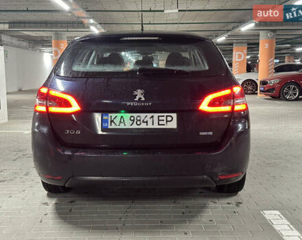 Синий Пежо 308, объемом двигателя 1.56 л и пробегом 256 тыс. км за 5950 $, фото 11 на Automoto.ua