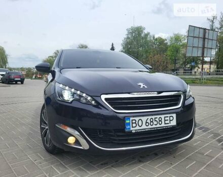 Синий Пежо 308, объемом двигателя 1.56 л и пробегом 220 тыс. км за 8800 $, фото 5 на Automoto.ua