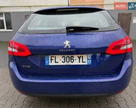 Синий Пежо 308, объемом двигателя 1.5 л и пробегом 163 тыс. км за 12800 $, фото 12 на Automoto.ua