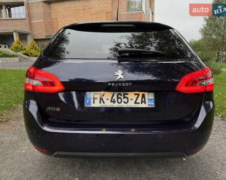 Синий Пежо 308, объемом двигателя 1.5 л и пробегом 173 тыс. км за 12399 $, фото 15 на Automoto.ua