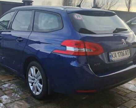 Синий Пежо 308, объемом двигателя 1.5 л и пробегом 98 тыс. км за 15000 $, фото 2 на Automoto.ua