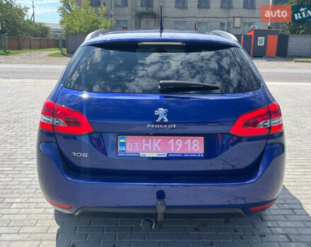 Синий Пежо 308, объемом двигателя 1.5 л и пробегом 216 тыс. км за 13500 $, фото 3 на Automoto.ua