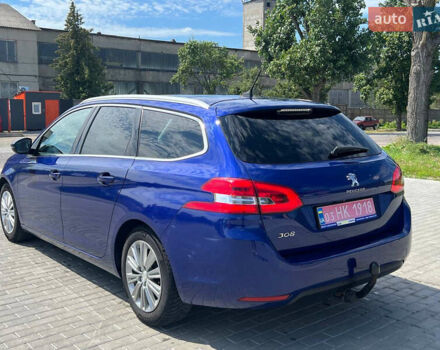 Синий Пежо 308, объемом двигателя 1.5 л и пробегом 216 тыс. км за 13500 $, фото 2 на Automoto.ua