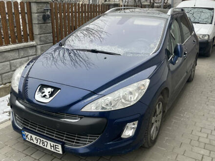 Синий Пежо 308, объемом двигателя 1.6 л и пробегом 245 тыс. км за 4500 $, фото 1 на Automoto.ua
