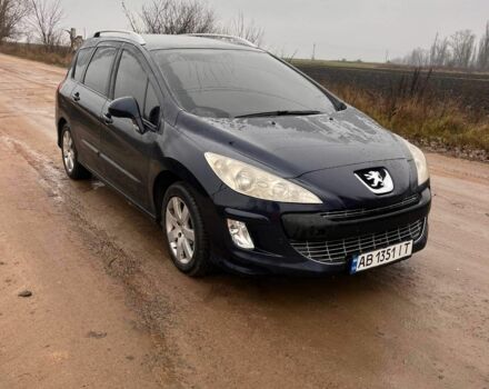 Синий Пежо 308, объемом двигателя 1.6 л и пробегом 320 тыс. км за 5000 $, фото 1 на Automoto.ua