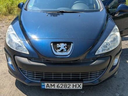 Синий Пежо 308, объемом двигателя 1.6 л и пробегом 245 тыс. км за 4950 $, фото 1 на Automoto.ua