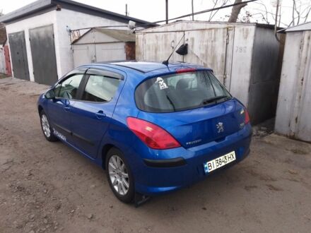 Синий Пежо 308, объемом двигателя 1.6 л и пробегом 187 тыс. км за 3200 $, фото 1 на Automoto.ua
