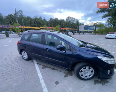 Синий Пежо 308, объемом двигателя 1.56 л и пробегом 430 тыс. км за 4300 $, фото 1 на Automoto.ua
