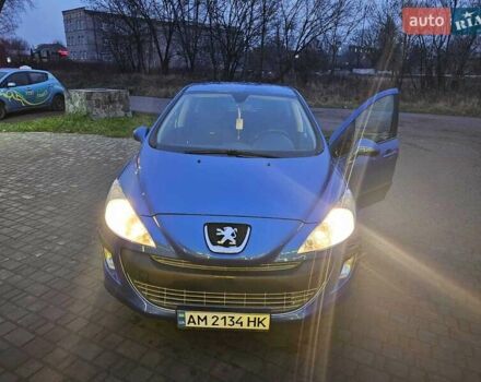 Синий Пежо 308, объемом двигателя 1.6 л и пробегом 220 тыс. км за 5500 $, фото 1 на Automoto.ua