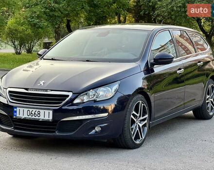 Синій Пежо 308, об'ємом двигуна 1.56 л та пробігом 194 тис. км за 8199 $, фото 1 на Automoto.ua