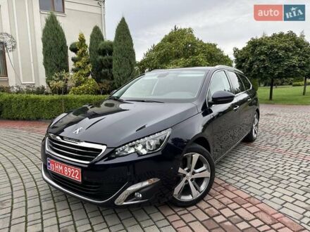 Синий Пежо 308, объемом двигателя 2 л и пробегом 137 тыс. км за 13500 $, фото 1 на Automoto.ua