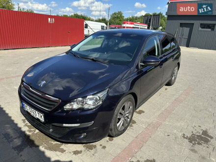 Синий Пежо 308, объемом двигателя 2 л и пробегом 269 тыс. км за 11000 $, фото 1 на Automoto.ua