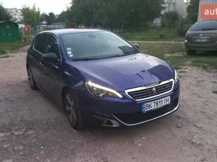 Синий Пежо 308, объемом двигателя 2 л и пробегом 250 тыс. км за 12800 $, фото 1 на Automoto.ua