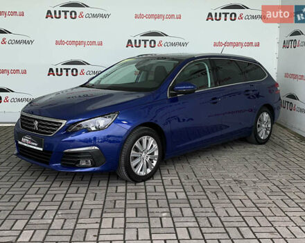 Синий Пежо 308, объемом двигателя 1.5 л и пробегом 177 тыс. км за 13950 $, фото 1 на Automoto.ua