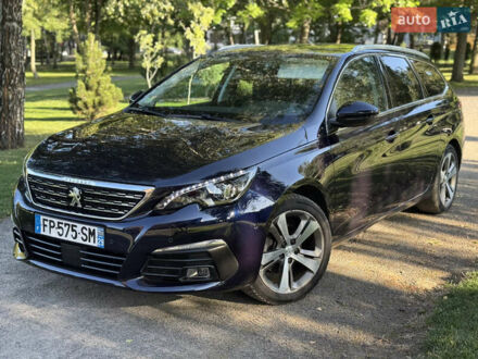 Синий Пежо 308, объемом двигателя 1.5 л и пробегом 142 тыс. км за 14300 $, фото 1 на Automoto.ua