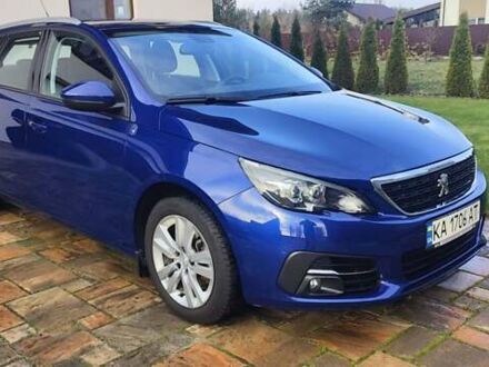 Синий Пежо 308, объемом двигателя 1.5 л и пробегом 98 тыс. км за 15000 $, фото 1 на Automoto.ua