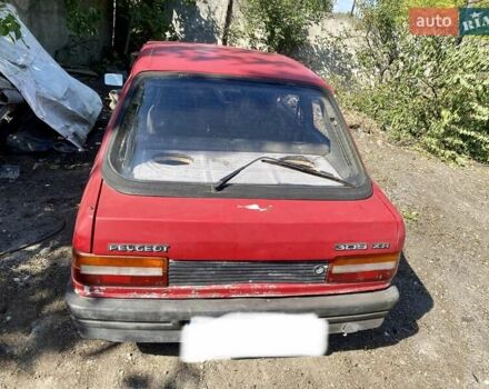 Красный Пежо 309, объемом двигателя 1.6 л и пробегом 282 тыс. км за 719 $, фото 2 на Automoto.ua