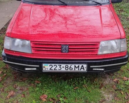 Червоний Пежо 309, об'ємом двигуна 1.6 л та пробігом 242 тис. км за 1050 $, фото 1 на Automoto.ua
