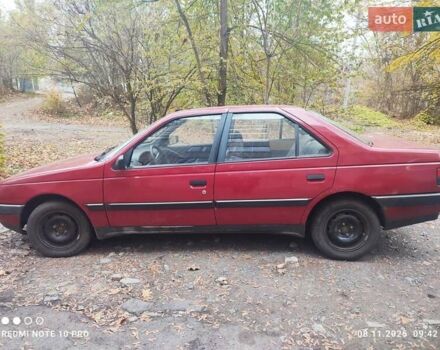 Красный Пежо 405, объемом двигателя 1.9 л и пробегом 130 тыс. км за 1800 $, фото 1 на Automoto.ua