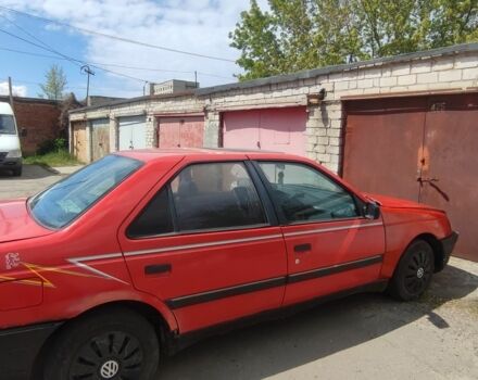 Красный Пежо 405, объемом двигателя 2 л и пробегом 200 тыс. км за 538 $, фото 1 на Automoto.ua