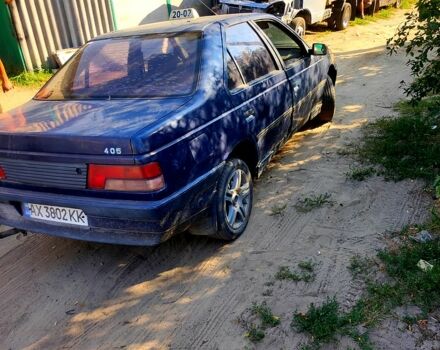 Синий Пежо 405, объемом двигателя 1.6 л и пробегом 250 тыс. км за 800 $, фото 3 на Automoto.ua