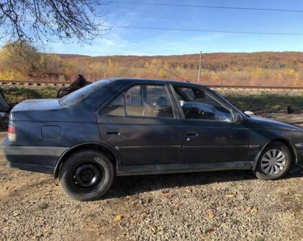 Синий Пежо 405, объемом двигателя 1 л и пробегом 1000 тыс. км за 451 $, фото 2 на Automoto.ua