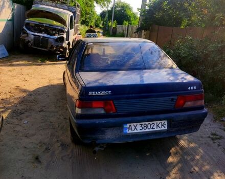 Синий Пежо 405, объемом двигателя 1.6 л и пробегом 250 тыс. км за 800 $, фото 2 на Automoto.ua