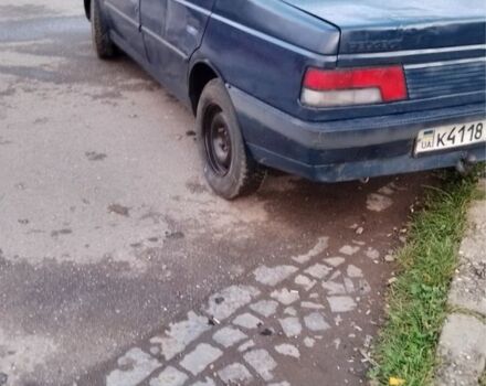 Синий Пежо 405, объемом двигателя 1.9 л и пробегом 100 тыс. км за 1200 $, фото 3 на Automoto.ua
