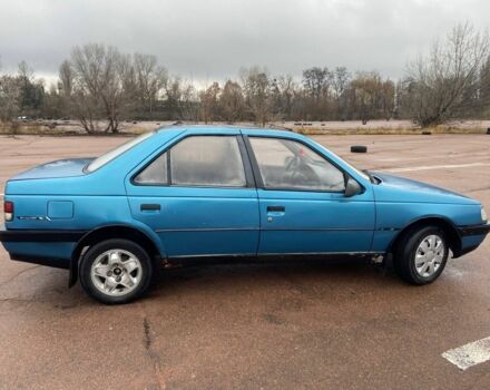 Синий Пежо 405, объемом двигателя 1.9 л и пробегом 295 тыс. км за 800 $, фото 3 на Automoto.ua