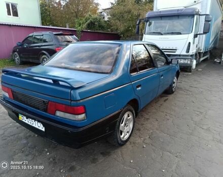Синий Пежо 405, объемом двигателя 1.9 л и пробегом 400 тыс. км за 1200 $, фото 1 на Automoto.ua
