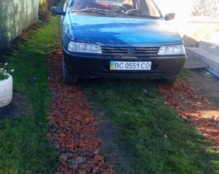 Синий Пежо 405, объемом двигателя 1.9 л и пробегом 5 тыс. км за 1000 $, фото 2 на Automoto.ua