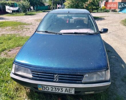 Синий Пежо 405, объемом двигателя 1.6 л и пробегом 300 тыс. км за 600 $, фото 1 на Automoto.ua