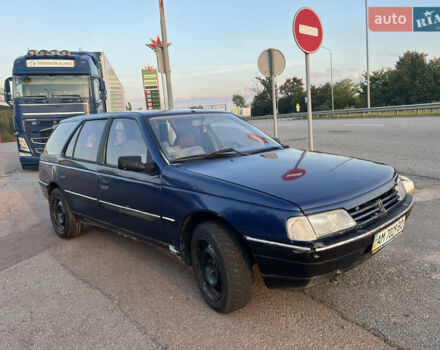 Синий Пежо 405, объемом двигателя 1.6 л и пробегом 560 тыс. км за 950 $, фото 1 на Automoto.ua