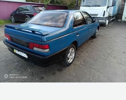 Синий Пежо 405, объемом двигателя 1.9 л и пробегом 5 тыс. км за 1000 $, фото 1 на Automoto.ua