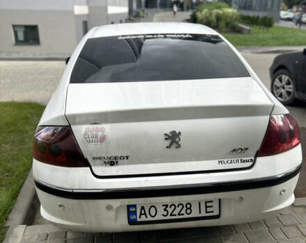 Білий Пежо 407, об'ємом двигуна 1.6 л та пробігом 235 тис. км за 4550 $, фото 4 на Automoto.ua