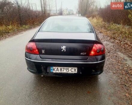 Черный Пежо 407, объемом двигателя 2 л и пробегом 300 тыс. км за 2999 $, фото 5 на Automoto.ua