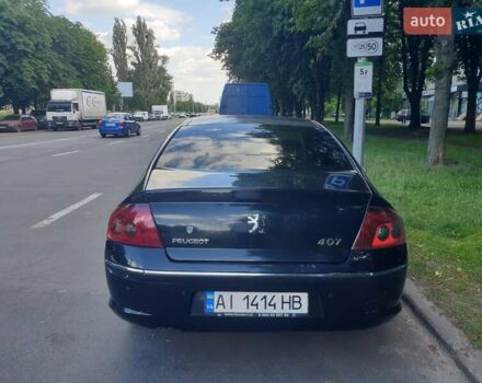 Чорний Пежо 407, об'ємом двигуна 2 л та пробігом 224 тис. км за 3900 $, фото 2 на Automoto.ua