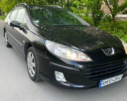 Черный Пежо 407, объемом двигателя 1.6 л и пробегом 348 тыс. км за 3000 $, фото 1 на Automoto.ua