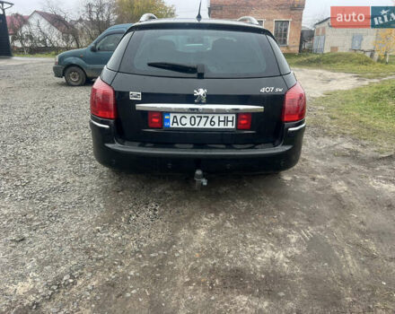 Черный Пежо 407, объемом двигателя 2.18 л и пробегом 265 тыс. км за 5200 $, фото 2 на Automoto.ua