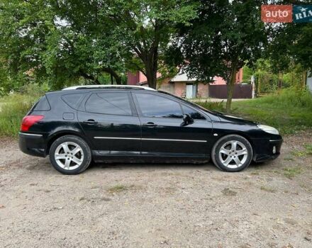 Чорний Пежо 407, об'ємом двигуна 2 л та пробігом 242 тис. км за 5800 $, фото 2 на Automoto.ua